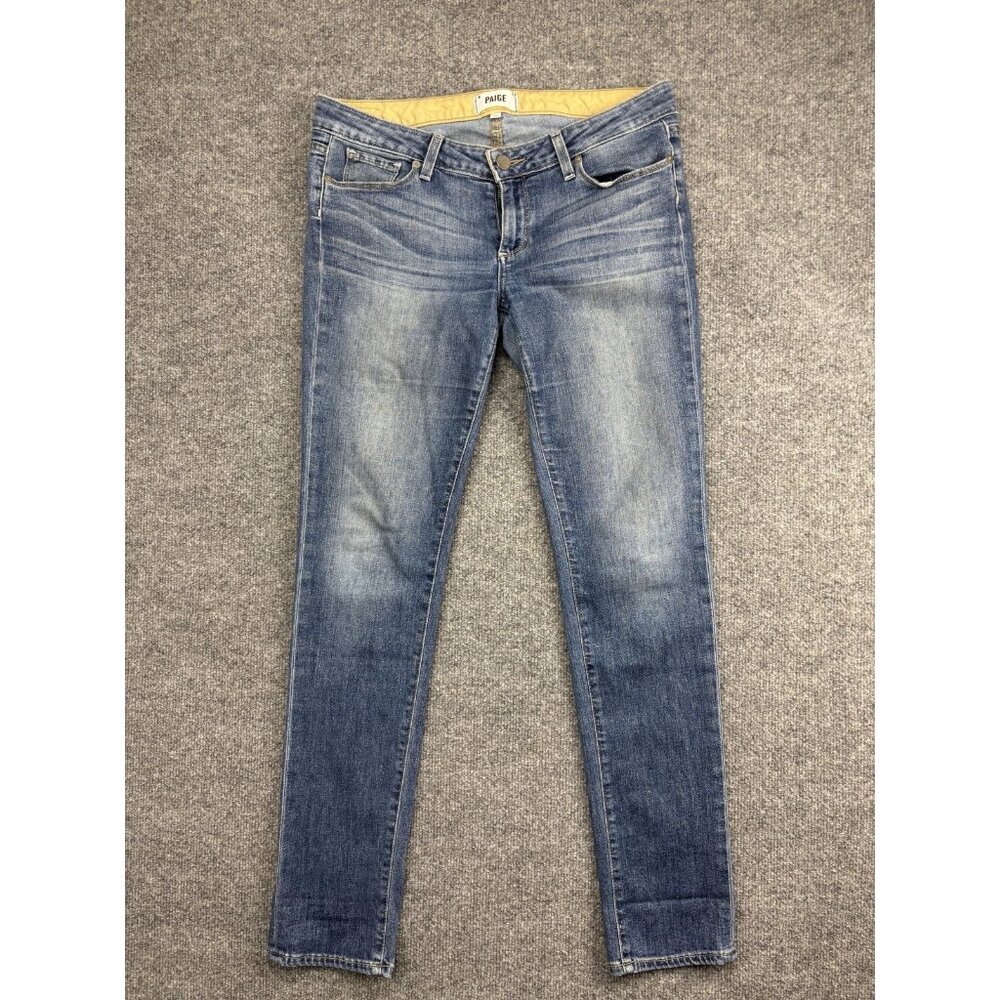 Paige Jeans Womens 27 Blue Jimmy Jimmy Skinny Medium Wash Stretch Made‎ in USA